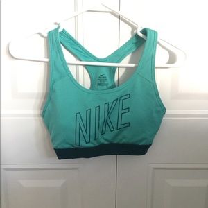 Teal Nike Sports Bra